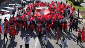 Karaköprü’de Cumhuriyet Coşkusu Sokaklara Taştı