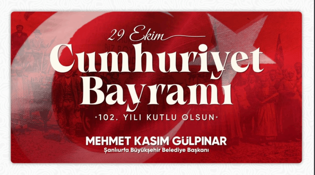 Kasım Gülpınar’dan 29 Ekim Cumhuriyet Bayramı Mesajı