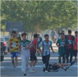 Şanlıurfa 'da Öğrencinin Düşmesi Koşuya Damga Vurdu