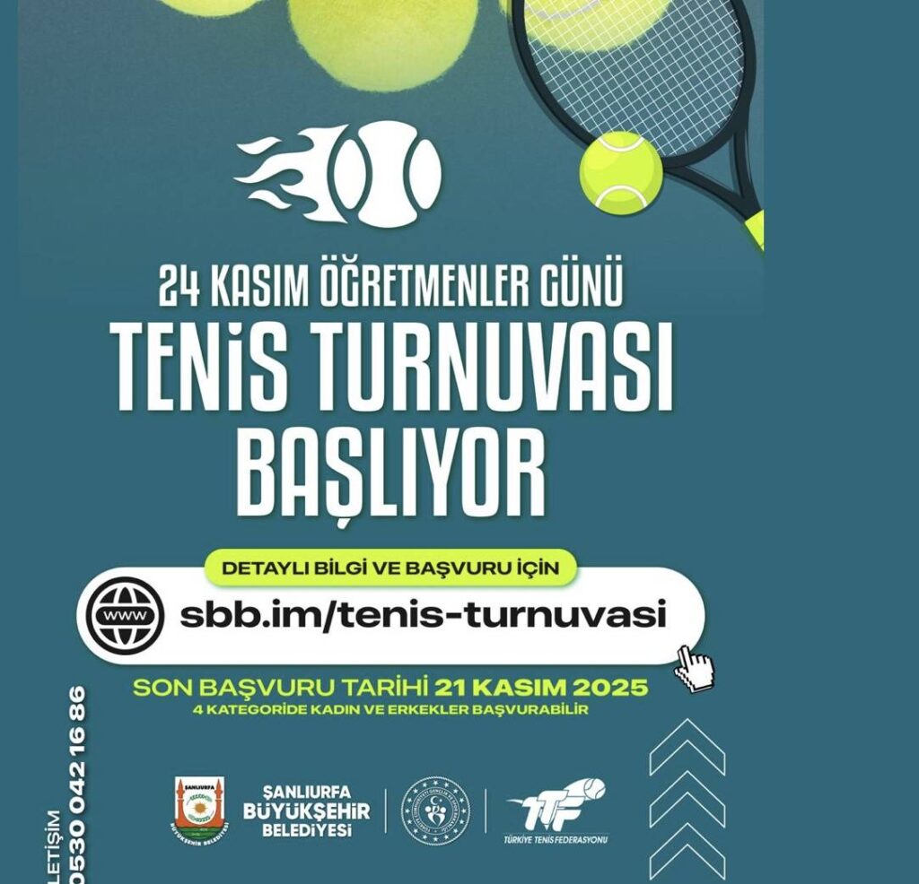 Şanlıurfa’da 24 Kasım’a Özel Tenis Heyecanı Başlıyor!