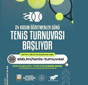 Şanlıurfa’da 24 Kasım’a Özel Tenis Heyecanı Başlıyor!
