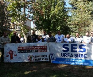 Şanlıurfa’da Sağlık Emekçileri Vergide Adalet İstiyor!