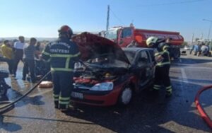 Şanlıurfa'da Seyir Halindeki Araç Alev Topuna Döndü