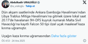 Libya Heyetini Taşıyan Uçak Düşmeden Önce Havada Ne Yaşandı?