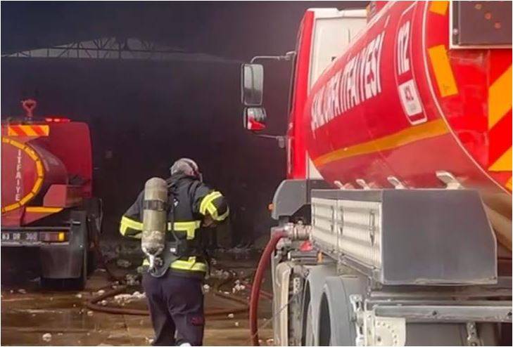 Şanlıurfa’da Pamuk Fabrikası Alevlere Teslim Oldu