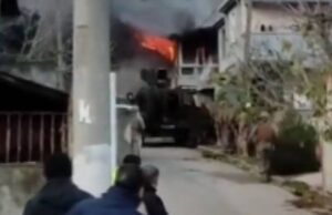 Teröristlerin Evi Ateşe Verdiği Görüntüler Ortaya Çıktı!