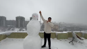 Urfalılardan Rekor Kardan Adam: Boyu 2 Metreyi Buldu!