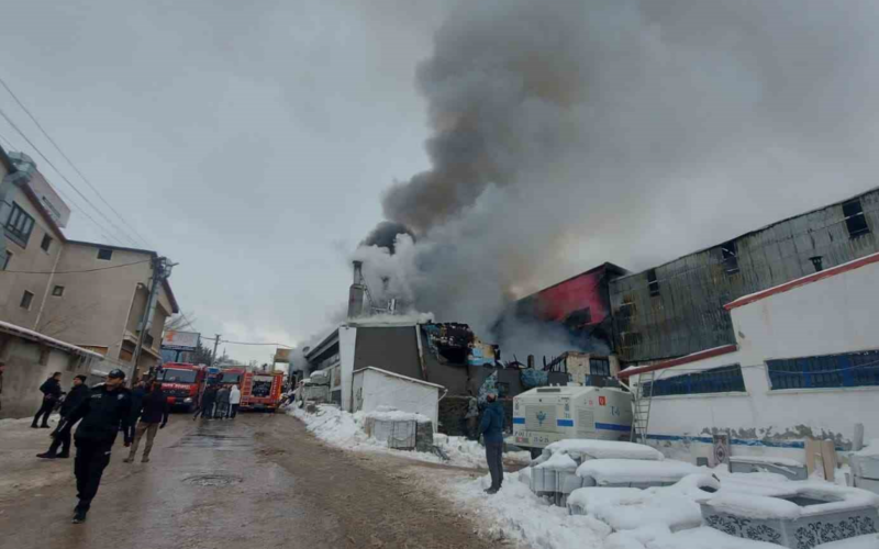 Mobilya Fabrikasında Yangın: 1 Ölü 7 Yaralı