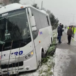 Otobüs Yol Kenarındaki İnsanlara Çarptı: 1 Ölü 3 Yaralı