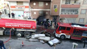 Şanlıurfa'daki Bir Atölyede Korkutan Yangın