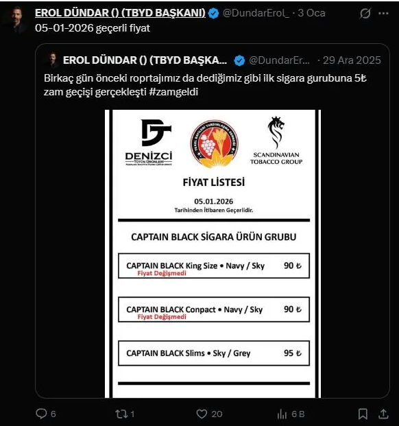 Sigaraya Zam Mı Geldi ?