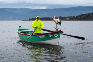 Yaren leylek Adem amca ile buluştu!