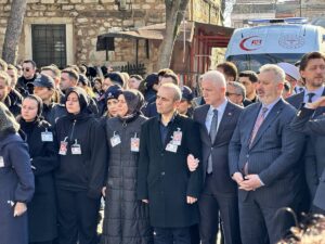 Kazada şehit olan polis memuru son yolculuğuna uğurlandı!
