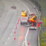 Kontrolden çıkan araç görevlileri biçti: O anlar kamerada