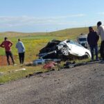 Urfa’da iki otomobil kafa kafaya çarpıştı! Yaralılar var!